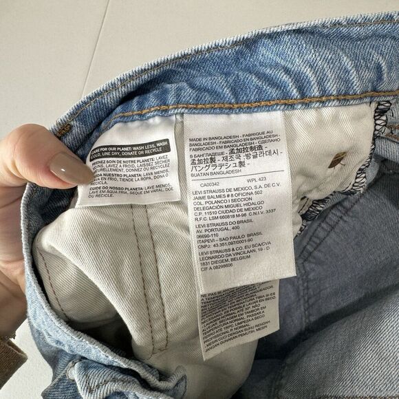 Levi's Mens Jeans 44 Blue Lo-Ball Stack Slim Tapered Streetwear Distressed Knee - Picture 13 of 15